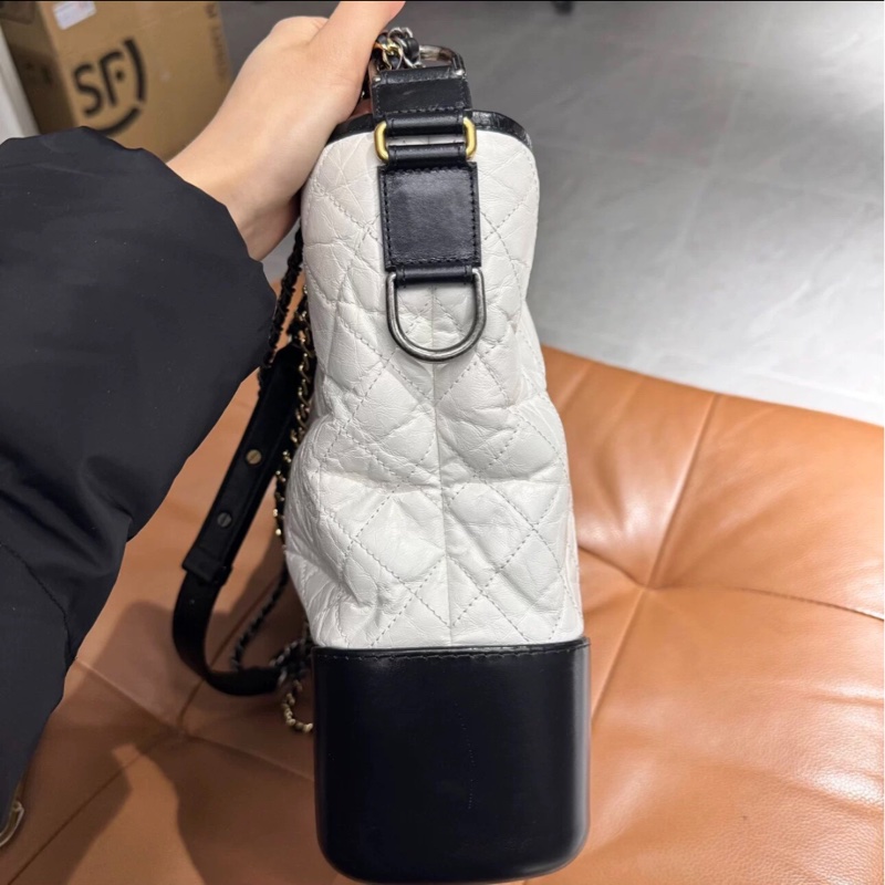 【Chanel檢漏✨ 全網最低價!】Chanel 流浪包 大號 黑白經典色-3