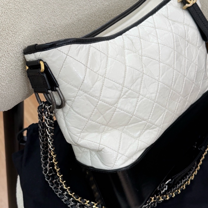 【Chanel檢漏✨ 全網最低價!】Chanel 流浪包 大號 黑白經典色-4