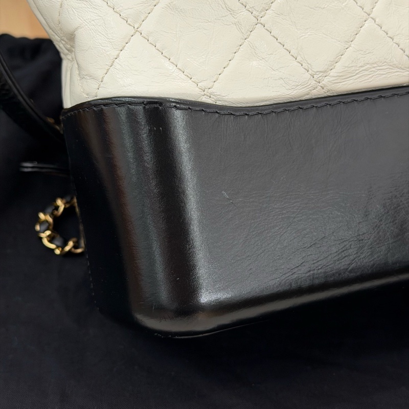 【Chanel檢漏✨ 全網最低價!】Chanel 流浪包 大號 黑白經典色-7