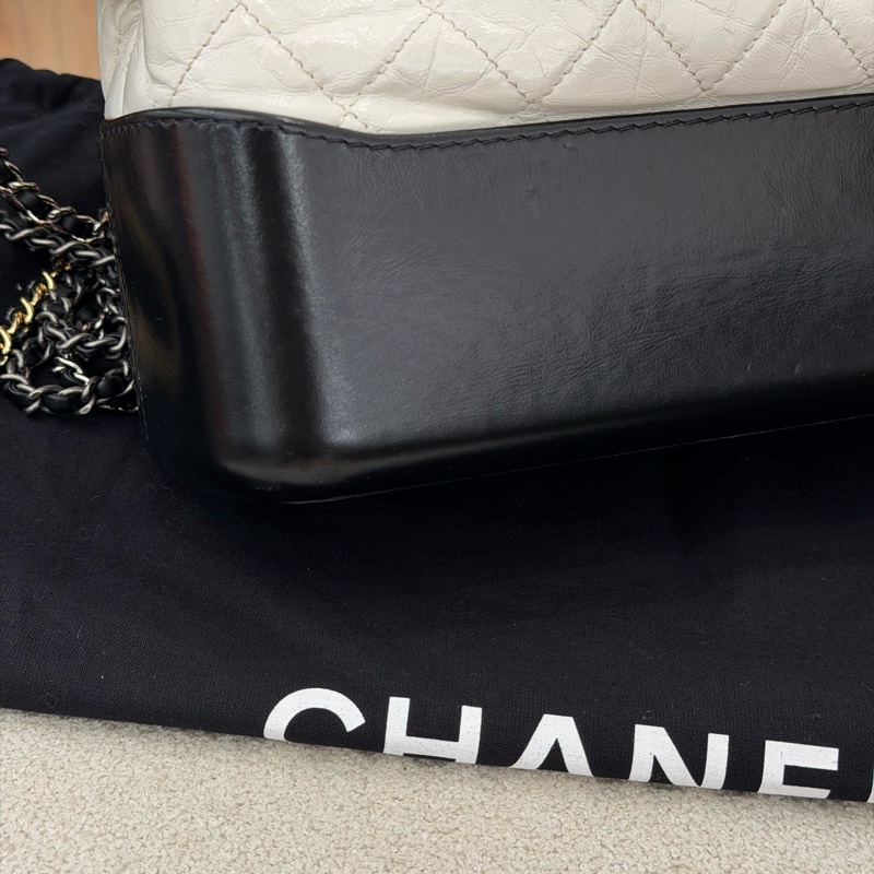 【Chanel檢漏✨ 全網最低價!】Chanel 流浪包 大號 黑白經典色-8