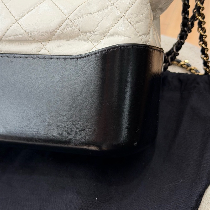 【Chanel檢漏✨ 全網最低價!】Chanel 流浪包 大號 黑白經典色-9