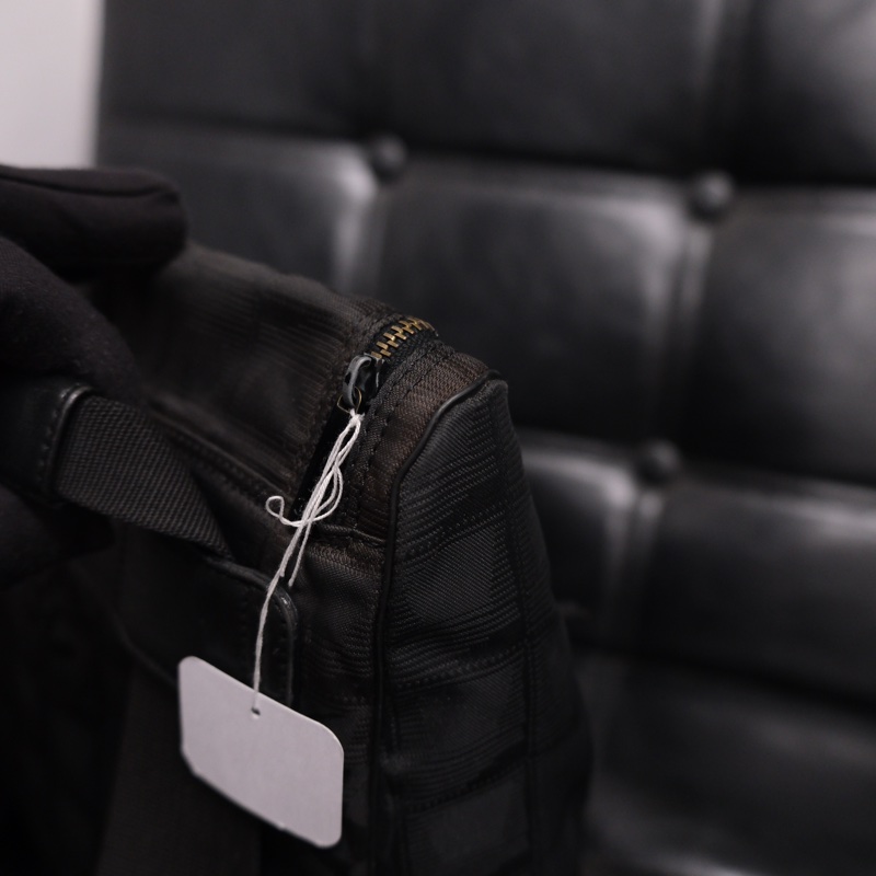 Chanel Travel Line Backpack 香奈兒中古黑色冰格書包/背包-7