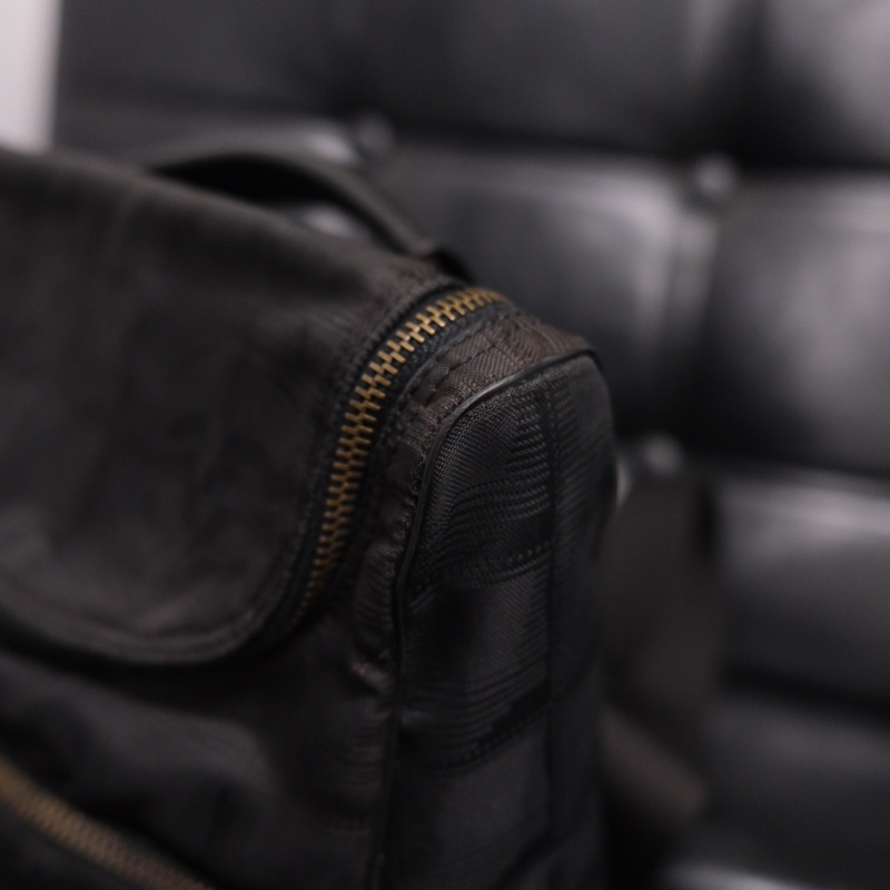 Chanel Travel Line Backpack 香奈兒中古黑色冰格書包/背包-9