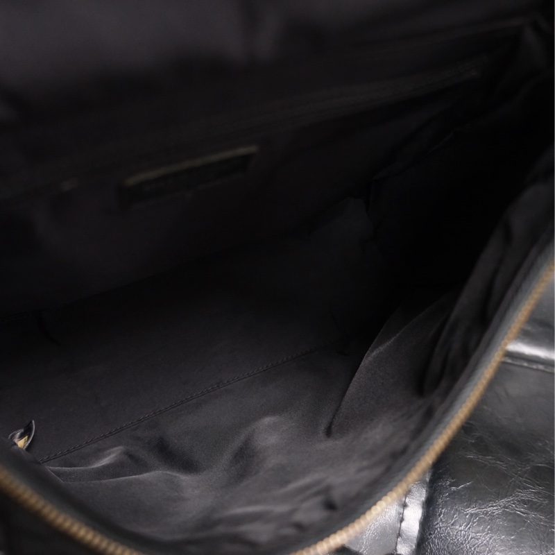 Chanel Travel Line Backpack 香奈兒中古黑色冰格書包/背包-22