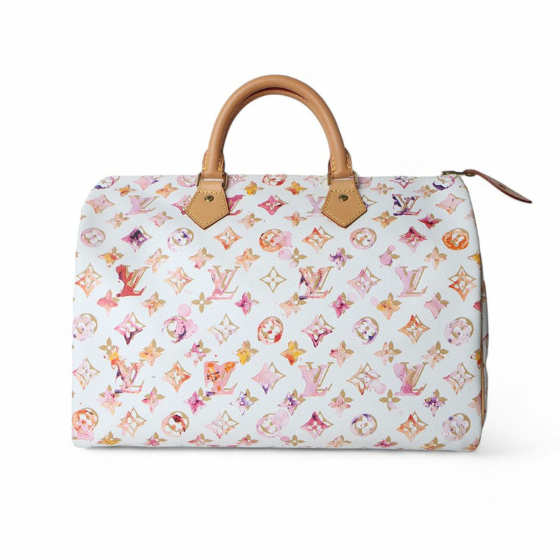 【包稅】LOUIS VUITTON Monogram Aquarelle Water Speedy 35 手提袋(含證書)/-0