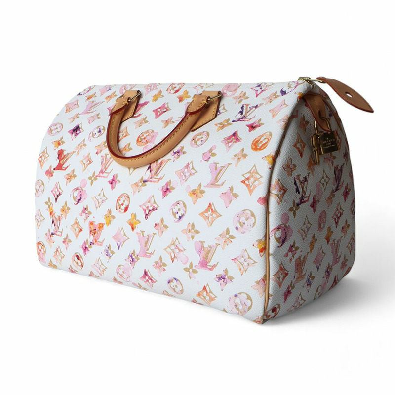 【包稅】LOUIS VUITTON Monogram Aquarelle Water Speedy 35 手提袋(含證書)/-1