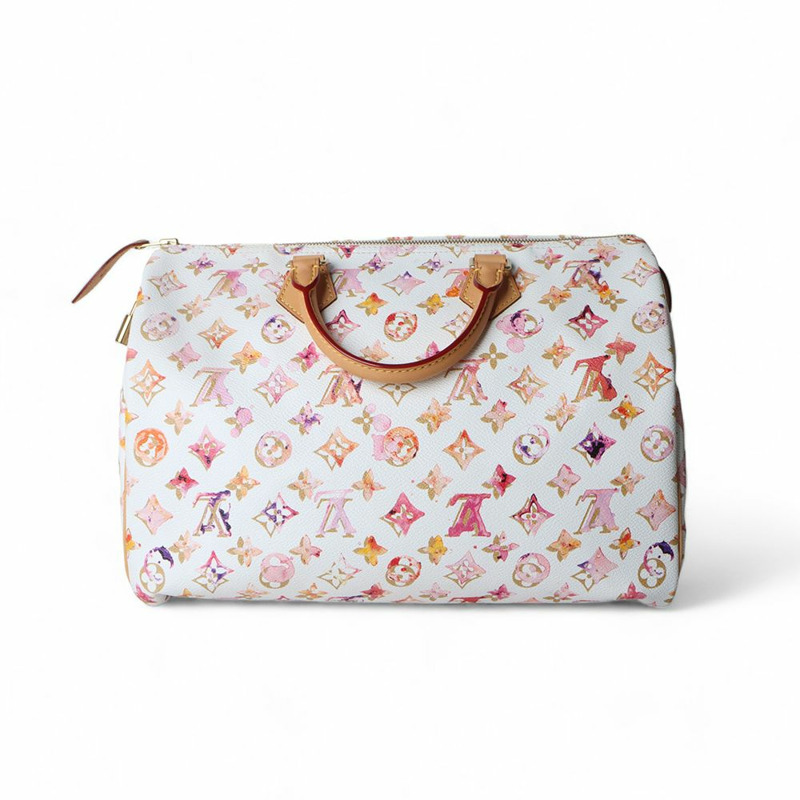 【包稅】LOUIS VUITTON Monogram Aquarelle Water Speedy 35 手提袋(含證書)/-2