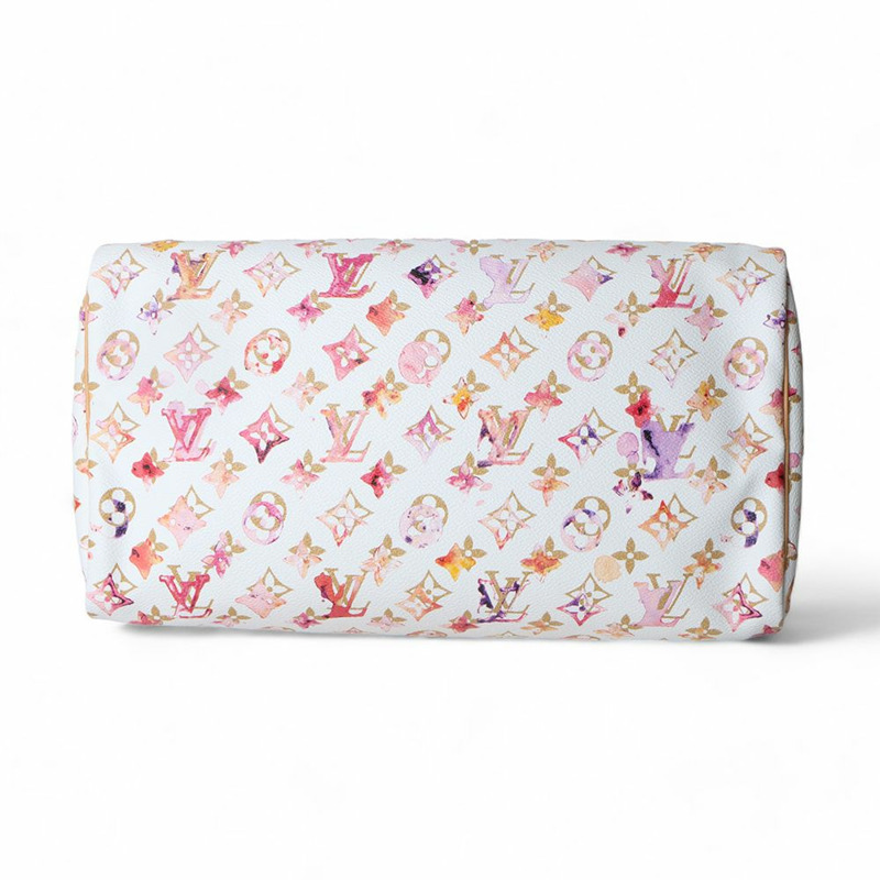 【包稅】LOUIS VUITTON Monogram Aquarelle Water Speedy 35 手提袋(含證書)/-5