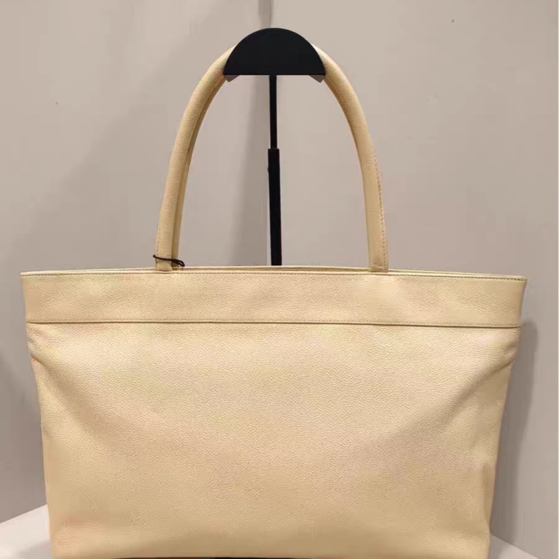 【Chanel檢漏✨ 全網最低價！】Chanel荔枝皮 鵝黃色Tote 經典實用-2