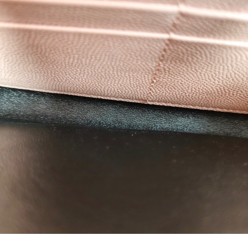 【98%新 ✨ 全網最低價！】YSL聖羅蘭信封鏈條包中號色 荔枝牛皮  粉色金扣 荔枝皮 少拉鍊頭-6