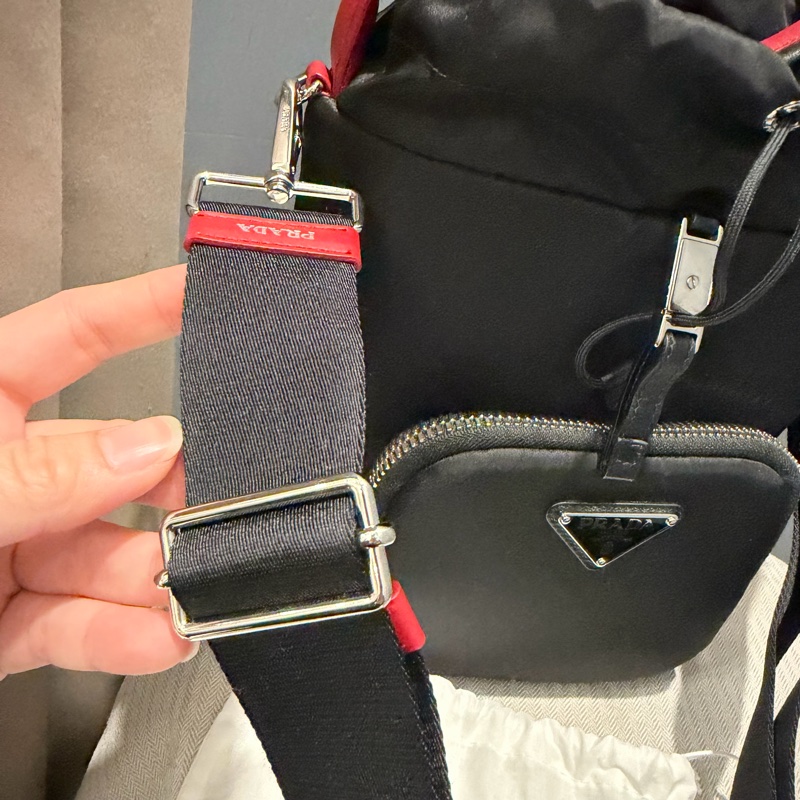 Prada 尼龍 水桶包 手提包 斜背包-16
