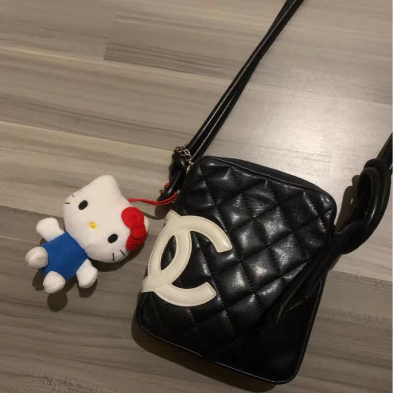 【96%新 ✨ 全網最低價！】Chanel 康鵬相機包 黑白經典-1