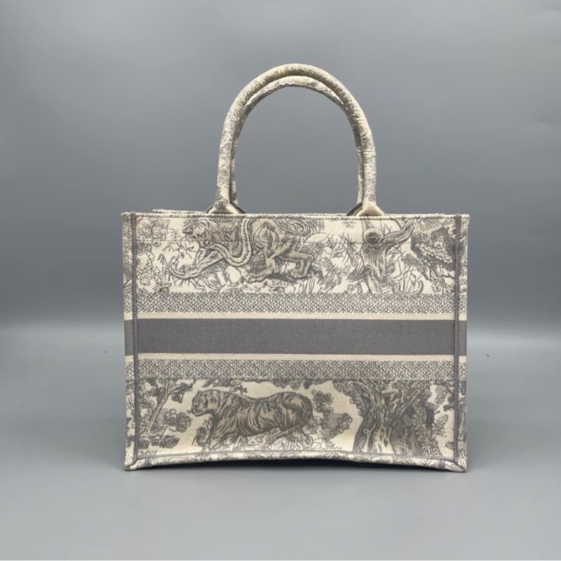 【96%新 ✨ 全網最低價！】Dior迪奧 托特 Book Tote動物園托特包 灰色-1