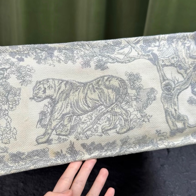 【92%新 ✨ 全網最低價!】Dior迪奧 托特 Book Tote動物園托特包 灰色-10