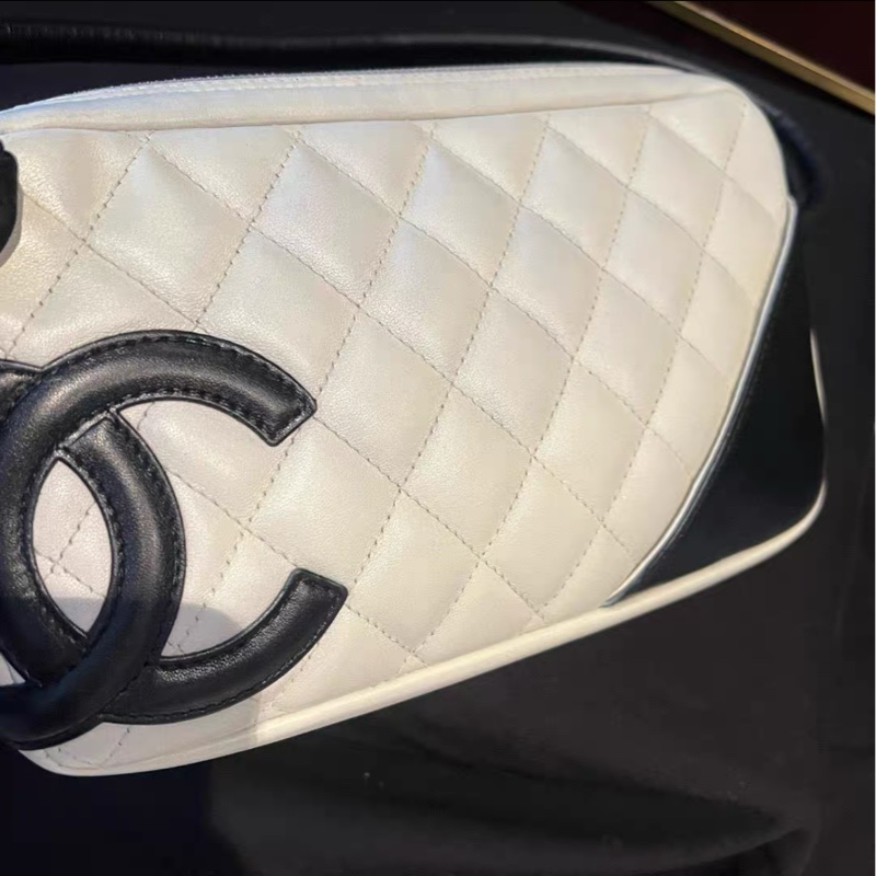 【96%新 ✨ 全網最低價！】Chanel 康鵬相機包 黑白經典-3