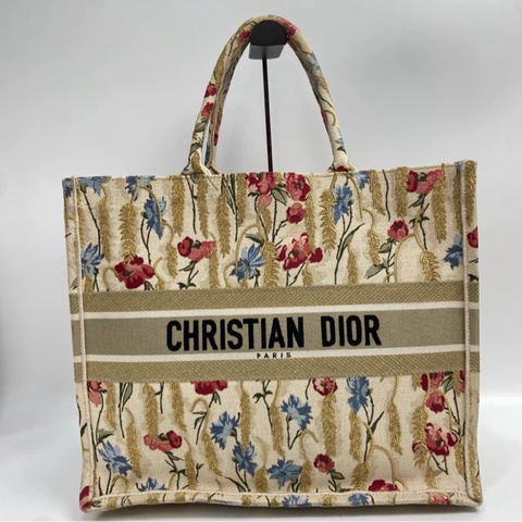 【95%新 ✨ 全網最低價！】Dior 迪奧 春節限定款扶桑花刺繡中號托特