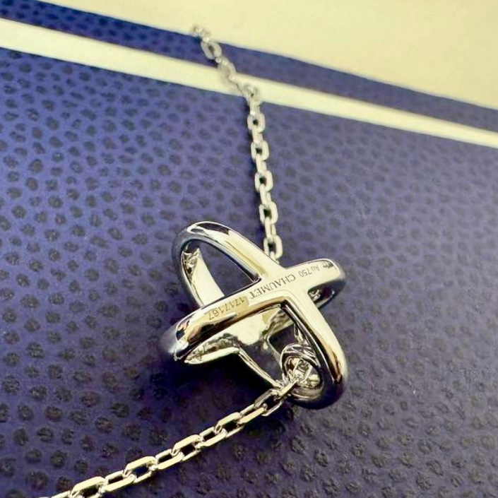 小巴黎二手名牌 法國高端品牌Chuamet尚美  經典之作 歡緣 項鍊-15