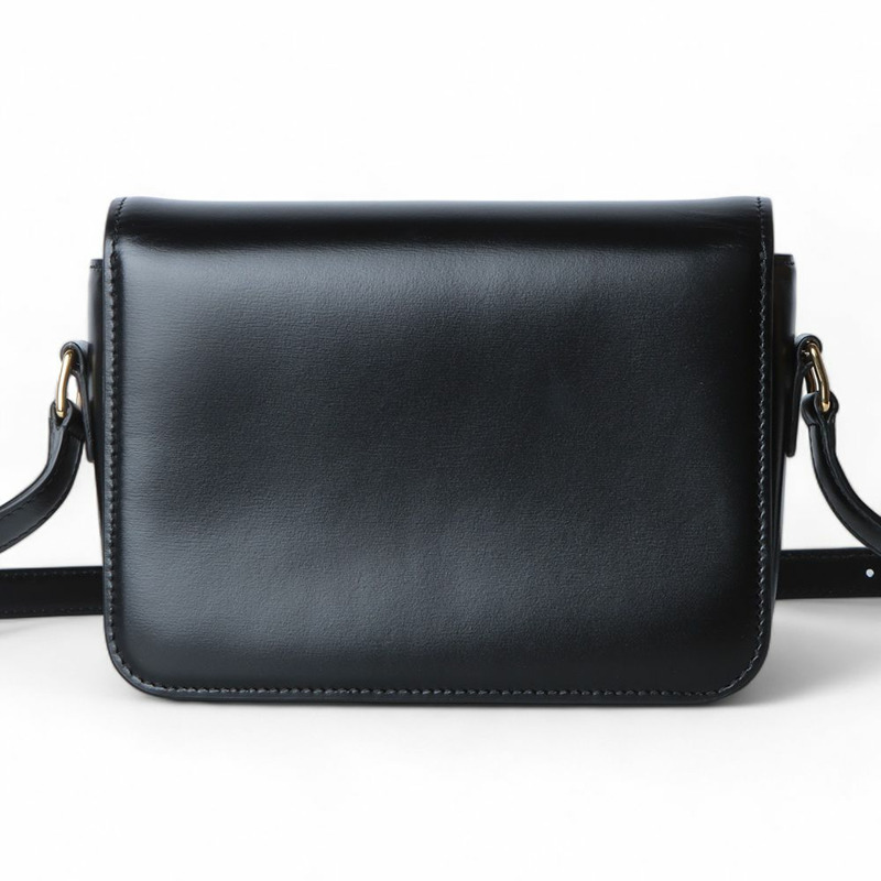 【包稅】CELINE Celine 188423BF4 Tiny Triomphe 亮面小牛皮斜背包/32333--2