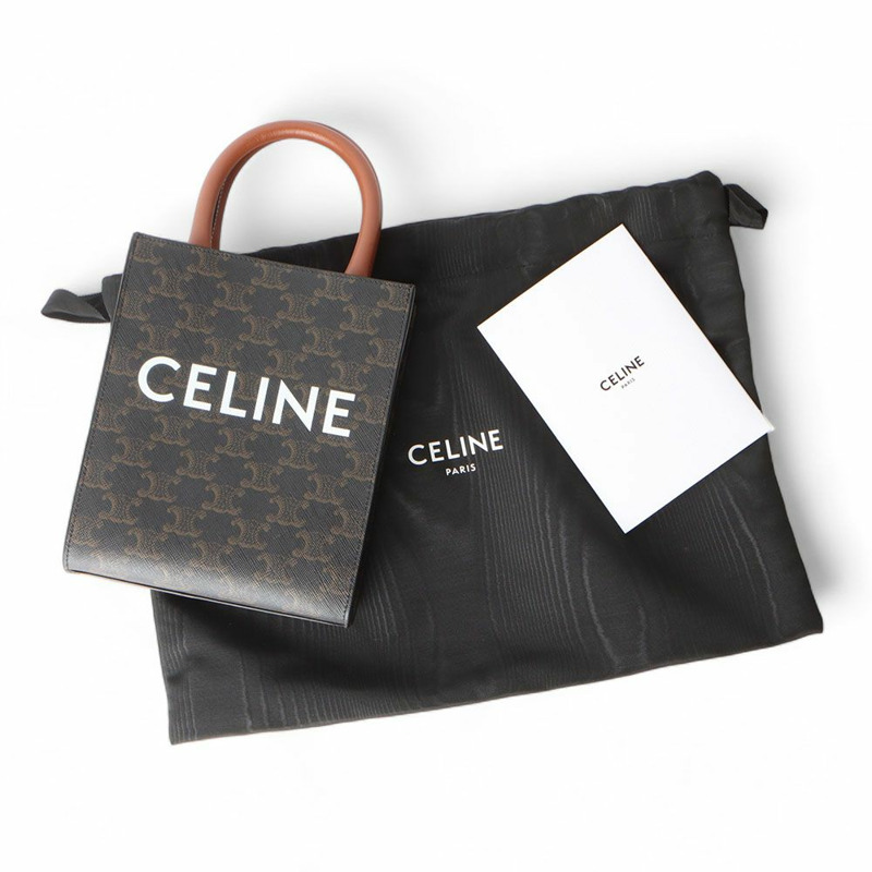 【包稅】CELINE Triomphe 垂直迷你 Cabas 包-7