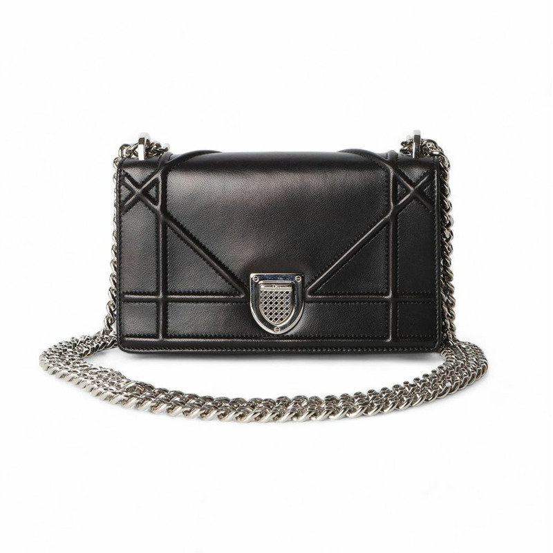 【包稅】DIOR Micro Diorama 小牛皮鏈翻蓋包 M04220VKK-0