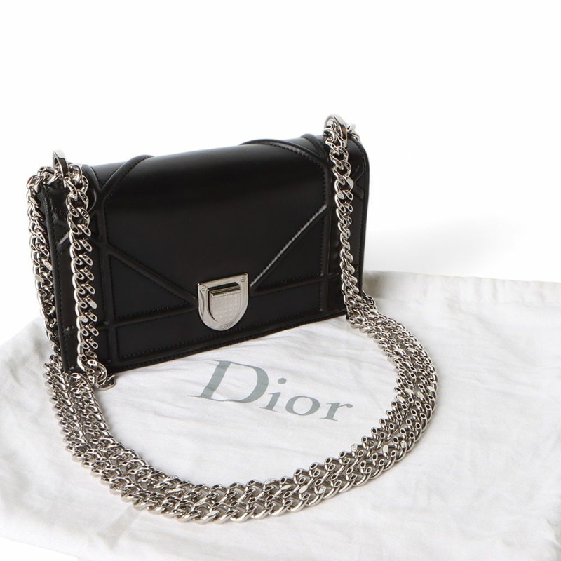 【包稅】DIOR Micro Diorama 小牛皮鏈翻蓋包 M04220VKK-7