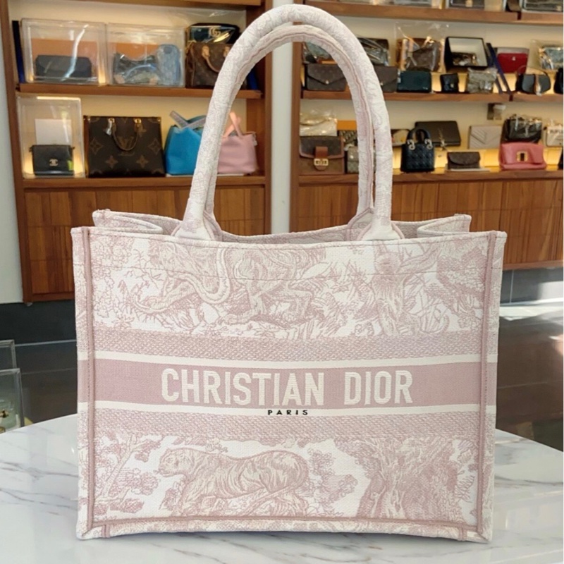【 96%新 ✨ 全網最低價！】Dior迪奧 M1296ZTDT_M912 粉色動物園托特中號-0
