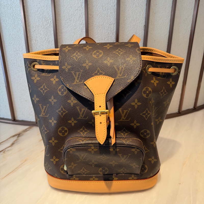 【97%新 ✨ 全網最低價!】 LV中古老花迷你雙肩包 lv小書包-0