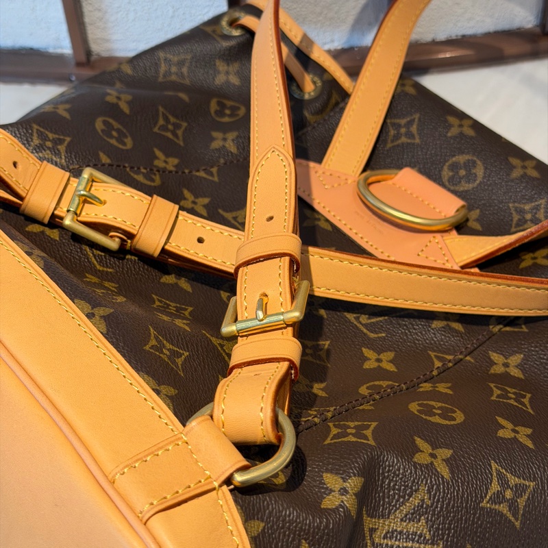 【97%新 ✨ 全網最低價!】 LV中古老花迷你雙肩包 lv小書包-7