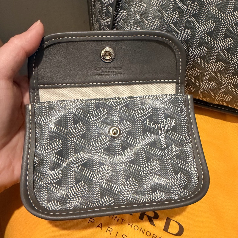 Goyard mini tote 迷你托特 包 灰-8