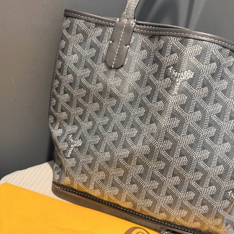 Goyard mini tote 迷你托特 包 灰-17