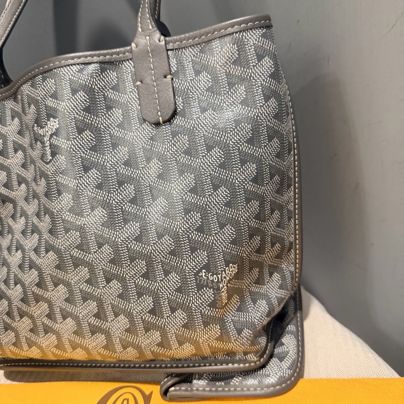 Goyard mini tote 迷你托特 包 灰-18
