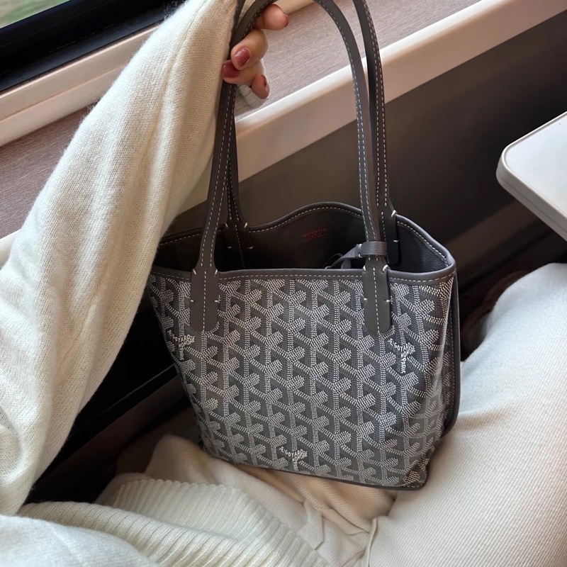 Goyard mini tote 迷你托特 包 灰-39