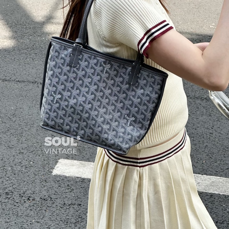 Goyard mini tote 迷你托特 包 灰-41