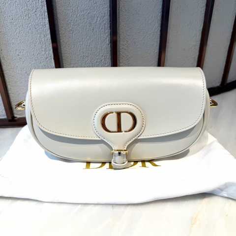 【96%新 ✨ 全網最低價！】迪奧 Dior bobby小號 奶白色 新月包
