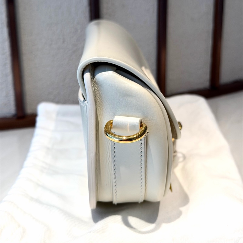 【96%新 ✨ 全網最低價!】迪奧 Dior bobby小號 奶白色 新月包-1