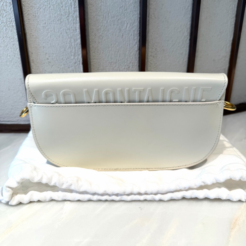 【96%新 ✨ 全網最低價!】迪奧 Dior bobby小號 奶白色 新月包-3