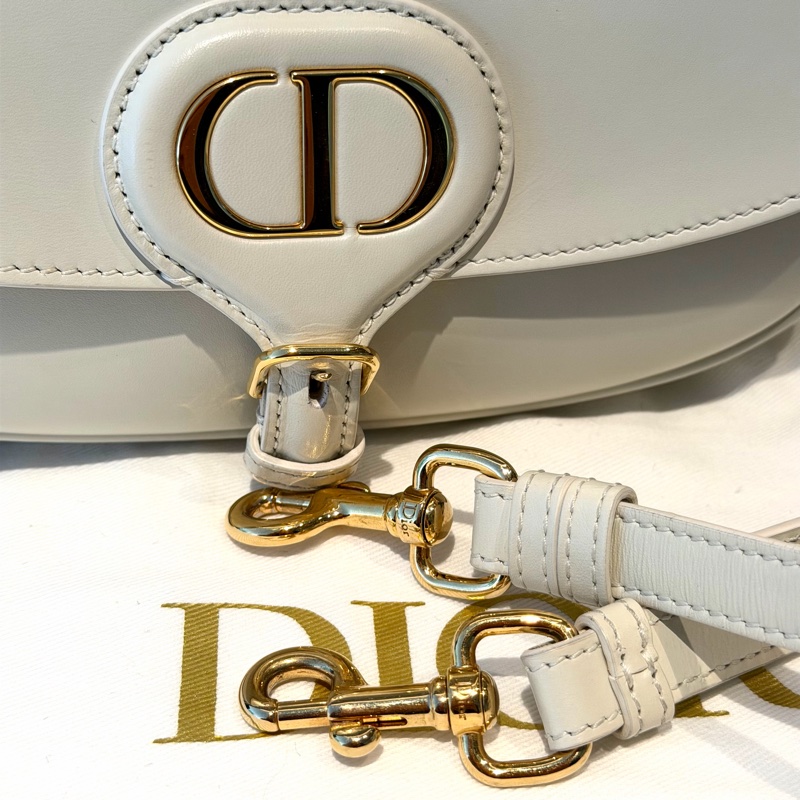 【96%新 ✨ 全網最低價!】迪奧 Dior bobby小號 奶白色 新月包-10