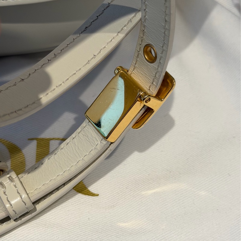 【96%新 ✨ 全網最低價!】迪奧 Dior bobby小號 奶白色 新月包-12