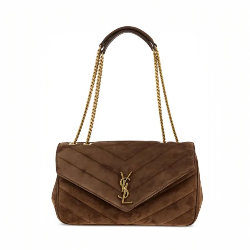 🎉新品好折扣✨Saint Laurent YSL 801439 Loulou 中款麂皮鍊帶包-1