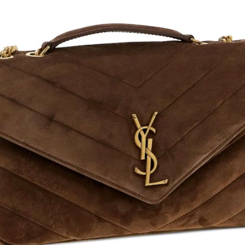 🎉新品好折扣✨Saint Laurent YSL 801439 Loulou 中款麂皮鍊帶包-5