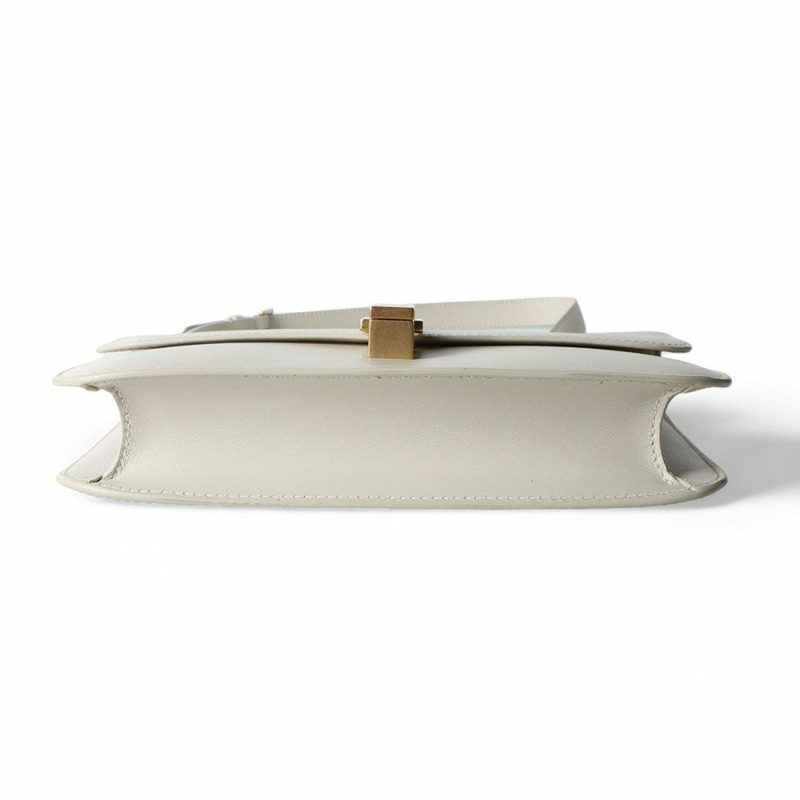 【包稅】SAINT LAURENT 復古白色斜背包-5