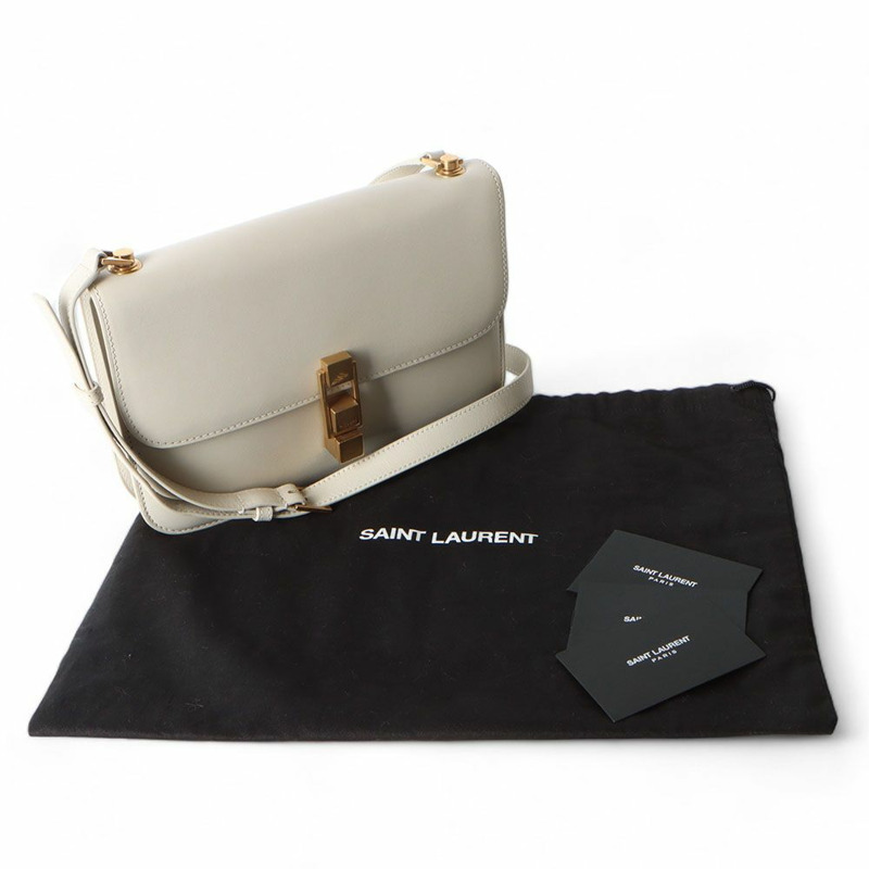 【包稅】SAINT LAURENT 復古白色斜背包-7
