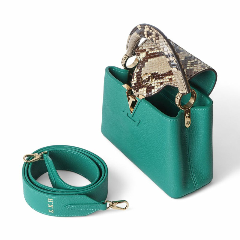【包稅】LOUIS VUITTON Python Torion Capucines 迷你斜背包 / 32548-1