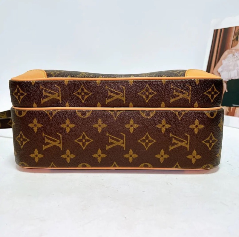 【90%✨全網最低價✨男士適用】LV Archive 老花雙層斜挎包橫版相機｜郵差包-4