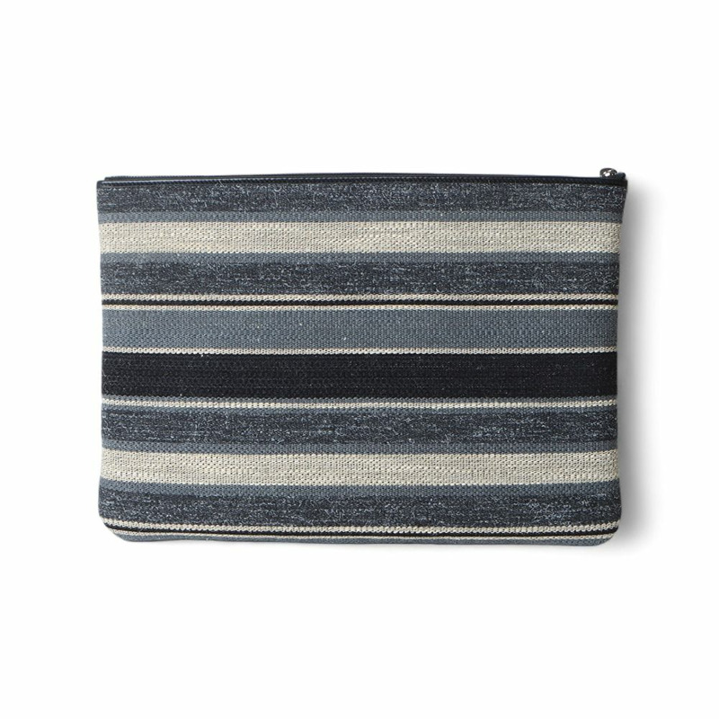 【包稅】CHANEL 德維爾斜紋軟呢手拿包（大）/32404--2