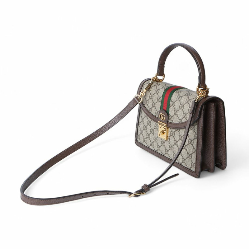 【包稅】GUCCI 651055 GG Ophidia Web 小號手提斜背包(購買憑證)/-1
