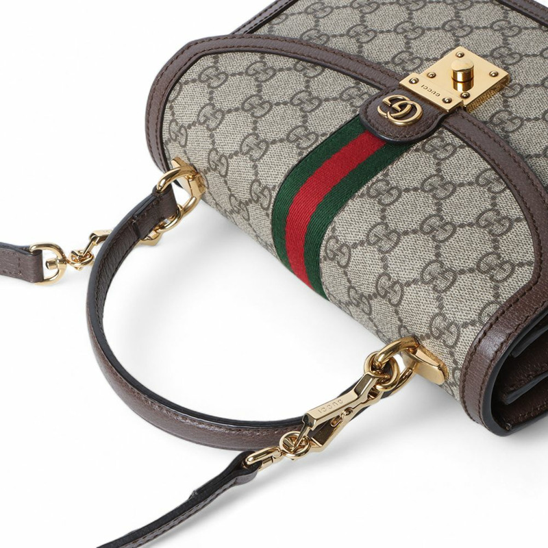 【包稅】GUCCI 651055 GG Ophidia Web 小號手提斜背包(購買憑證)/-3