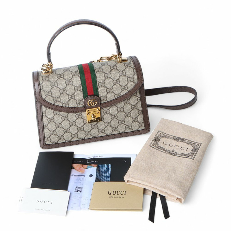 【包稅】GUCCI 651055 GG Ophidia Web 小號手提斜背包(購買憑證)/-7