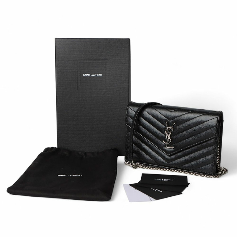 【包稅】SAINT LAURENT 信封式WOC鏈斜背包 393953 /-7