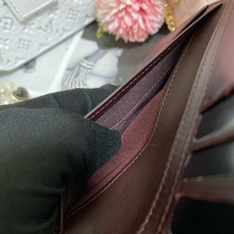 Chanel 荔枝小牛皮雙折拉鍊中夾 黑金🏅-14